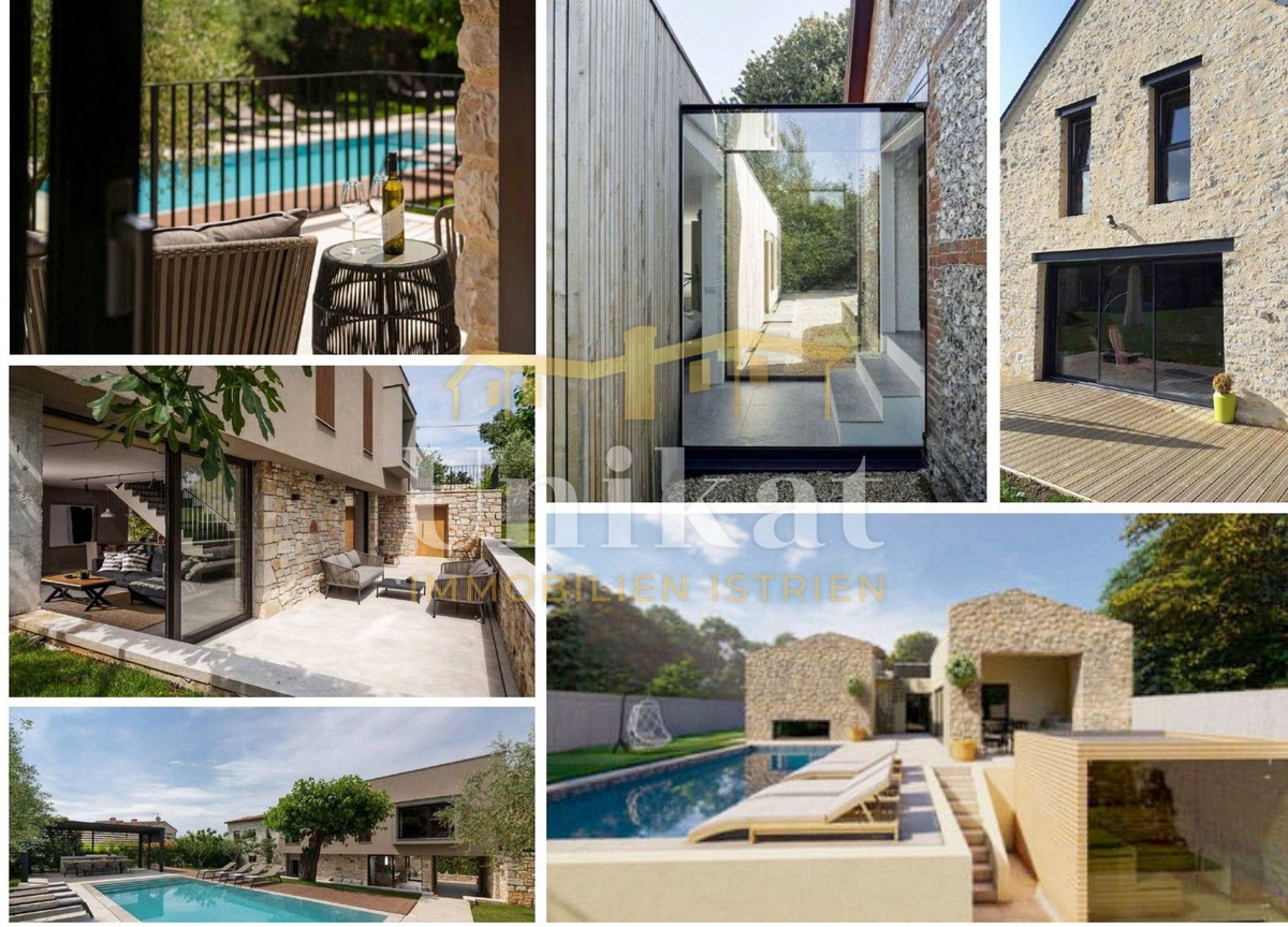 Vila s bazenom, obdana z naravo